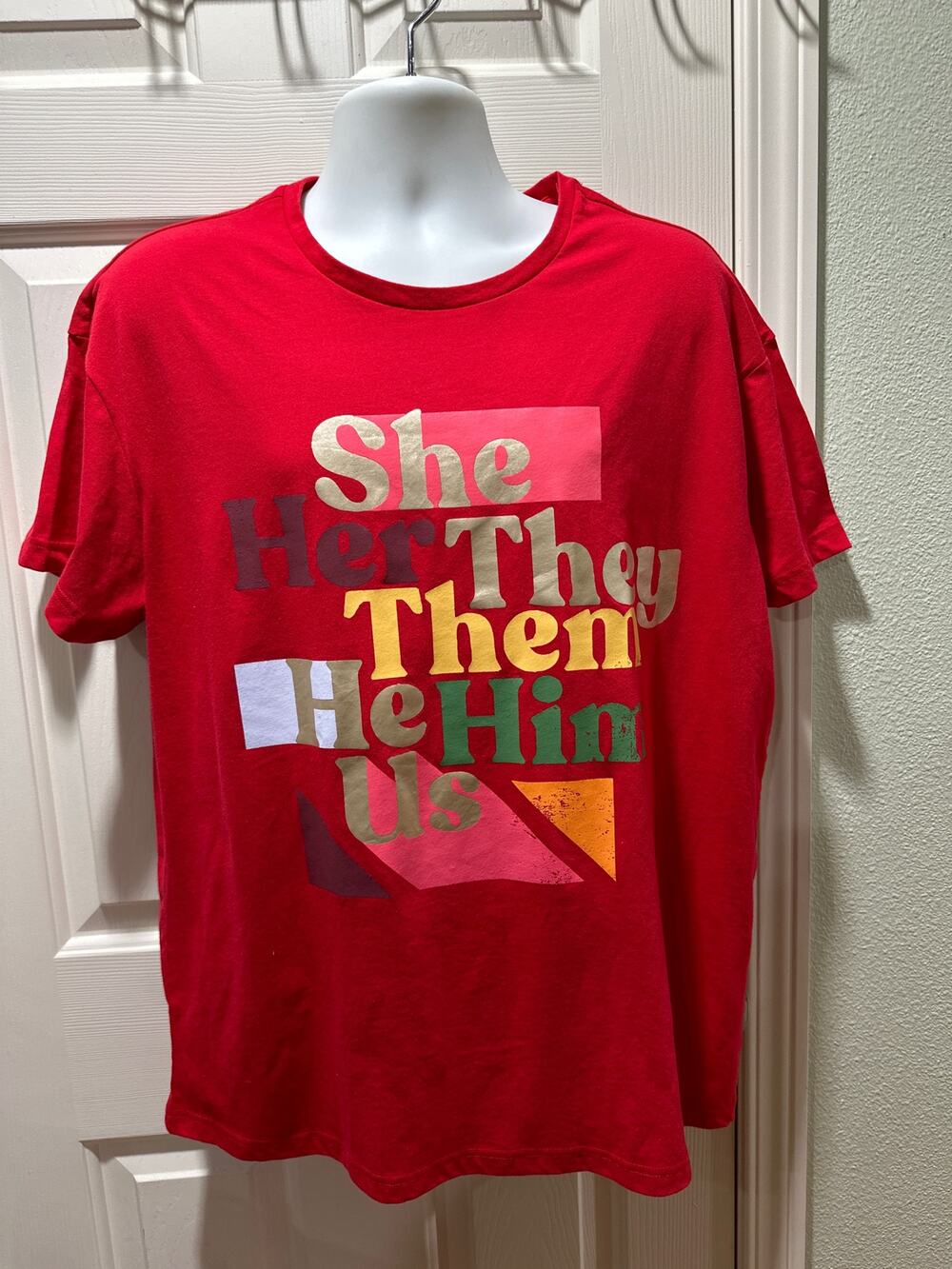 Target TakePride Pronouns tee XXL